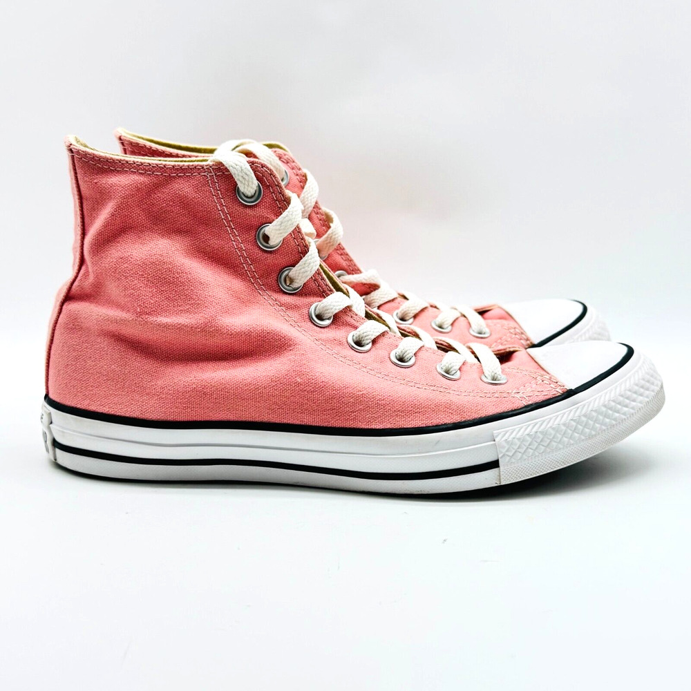 Converse High Tops Womens 9 Pink Chuck Taylor Shoes Sneakers All Star Trainer